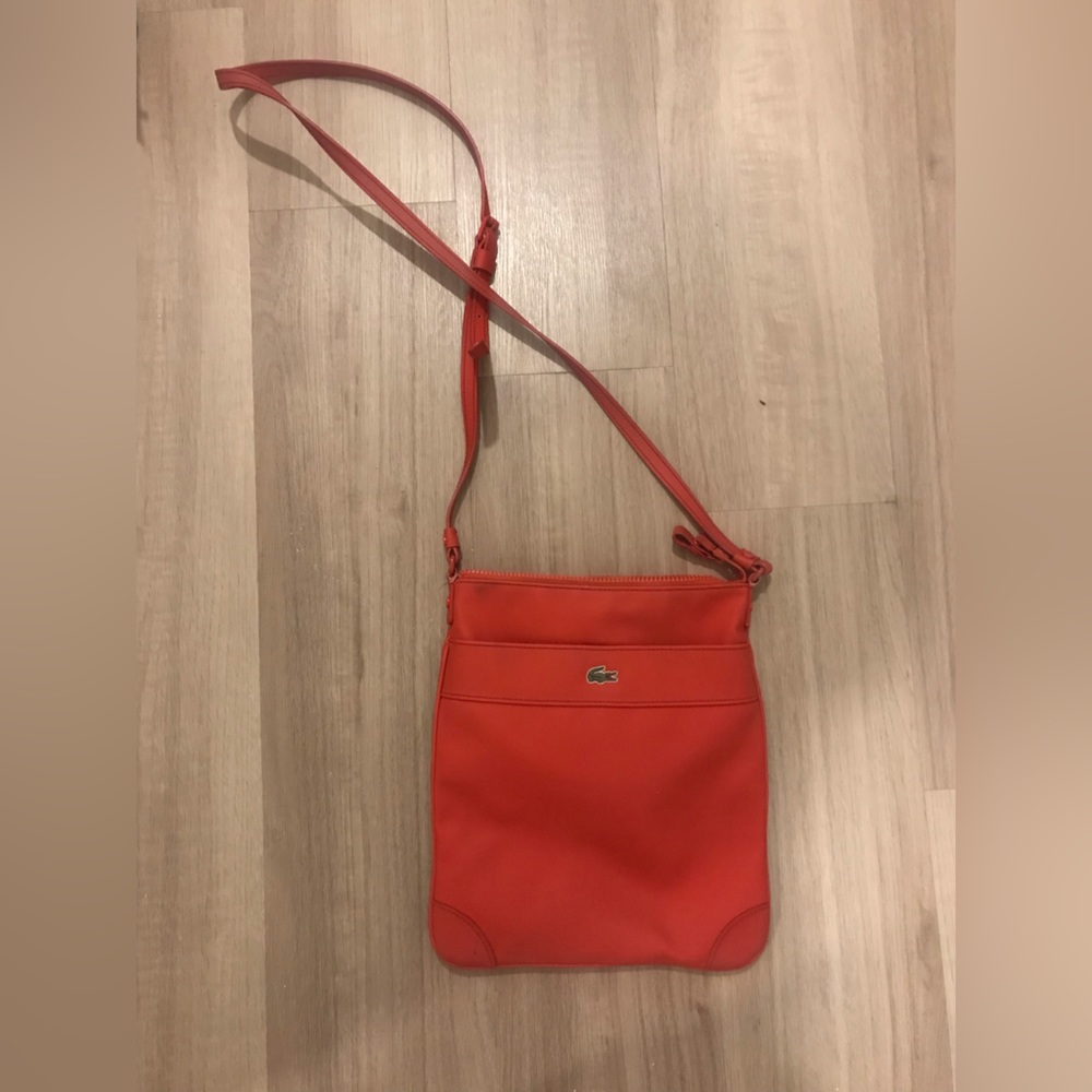Lacoste, orange crossbody bag